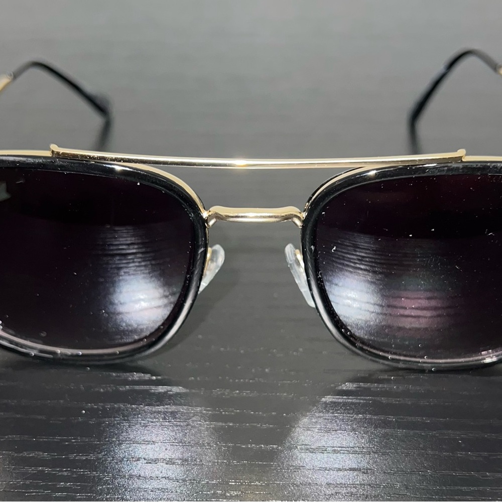 Stylish Black and Gold Sunglasses